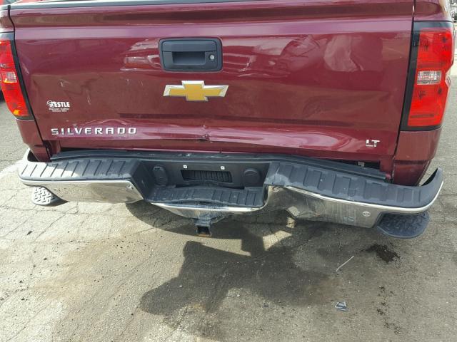 3GCUKREC5FG185363 - 2015 CHEVROLET SILVERADO MAROON photo 9