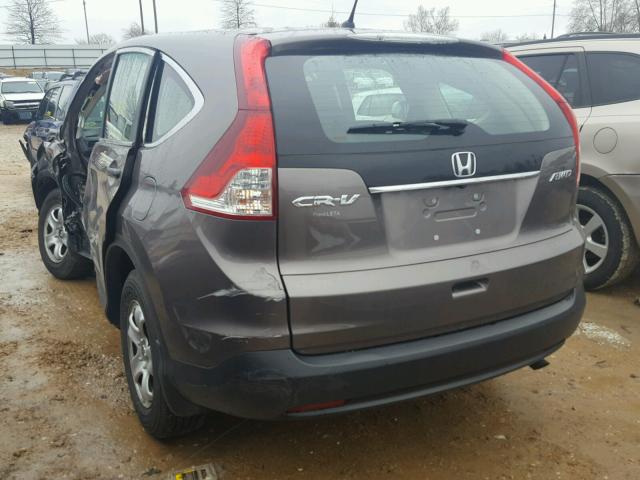 5J6RM4H39DL081614 - 2013 HONDA CR-V LX TAN photo 3