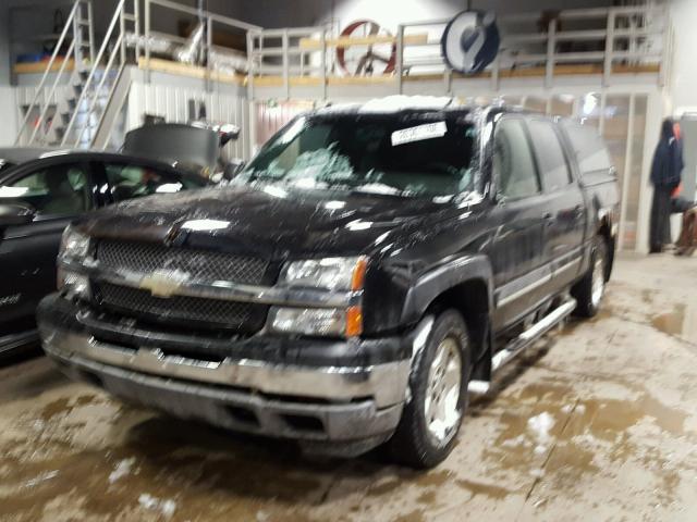 2GCEK13T051364538 - 2005 CHEVROLET SILVERADO BLACK photo 2