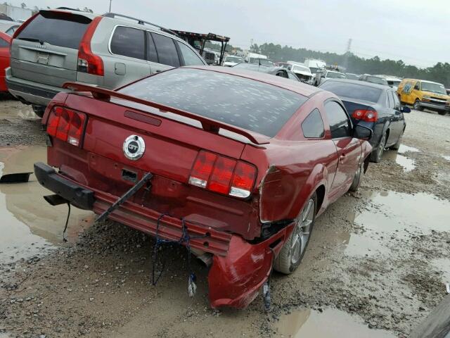 1ZVHT82H385114016 - 2008 FORD MUSTANG GT MAROON photo 4