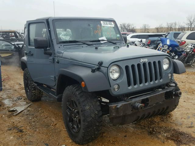 1C4AJWAG0EL138529 - 2014 JEEP WRANGLER S GRAY photo 1