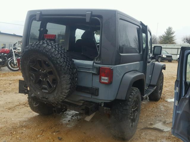 1C4AJWAG0EL138529 - 2014 JEEP WRANGLER S GRAY photo 4