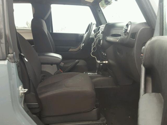 1C4AJWAG0EL138529 - 2014 JEEP WRANGLER S GRAY photo 5