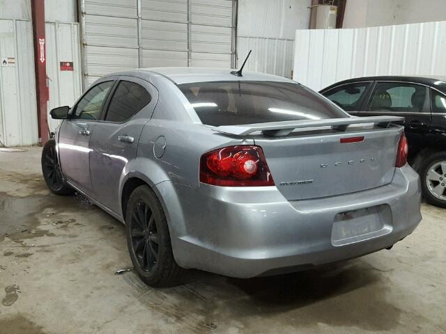 1C3CDZAB1EN129689 - 2014 DODGE AVENGER GRAY photo 3