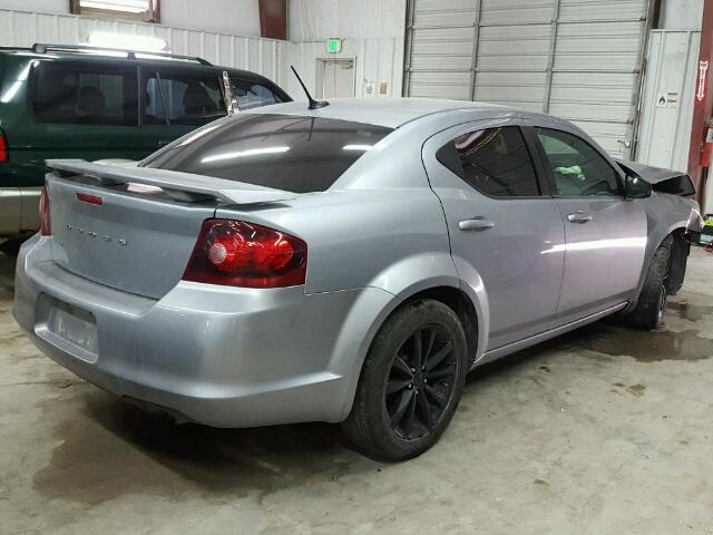 1C3CDZAB1EN129689 - 2014 DODGE AVENGER GRAY photo 4