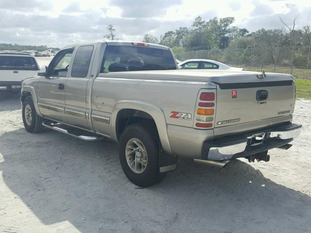 2GCEK19T7Y1304638 - 2000 CHEVROLET SILVERADO BEIGE photo 3