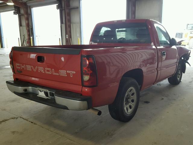 3GCEC14XX6G250277 - 2006 CHEVROLET SILVERADO RED photo 4