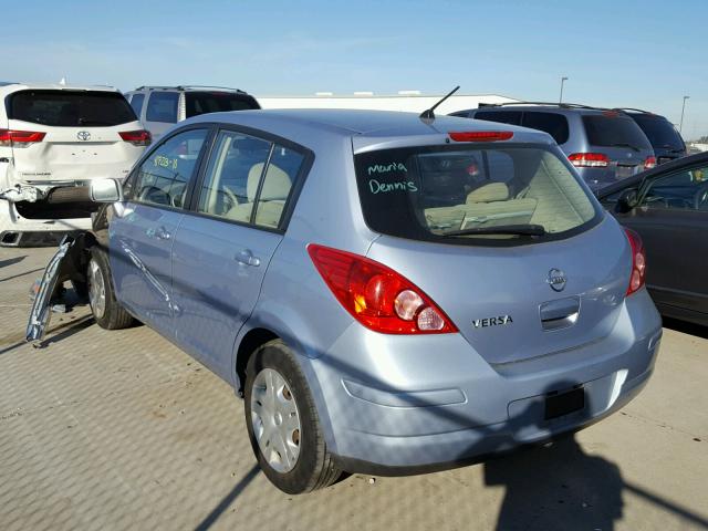 3N1BC1CP5AL402845 - 2010 NISSAN VERSA S BLUE photo 3