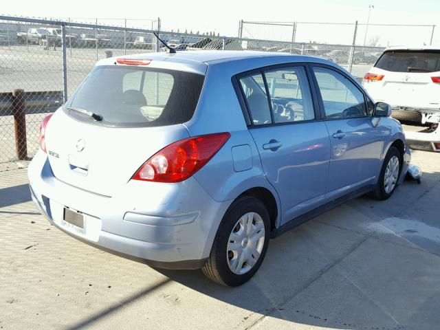 3N1BC1CP5AL402845 - 2010 NISSAN VERSA S BLUE photo 4