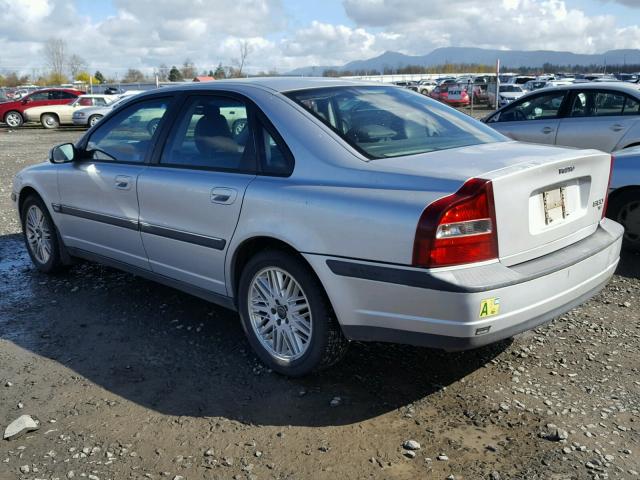 YV1TS90D611184168 - 2001 VOLVO S80 T6 SILVER photo 3