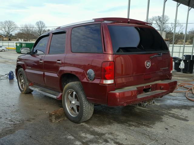 1GYEK63N63R223857 - 2003 CADILLAC ESCALADE L MAROON photo 3