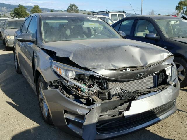 5XXGU4L36GG018205 - 2016 KIA OPTIMA EX SILVER photo 1