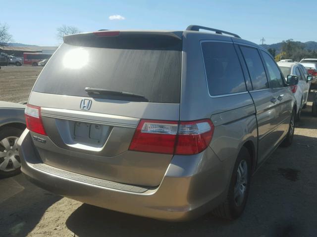 5FNRL38406B093152 - 2006 HONDA ODYSSEY EX BEIGE photo 4