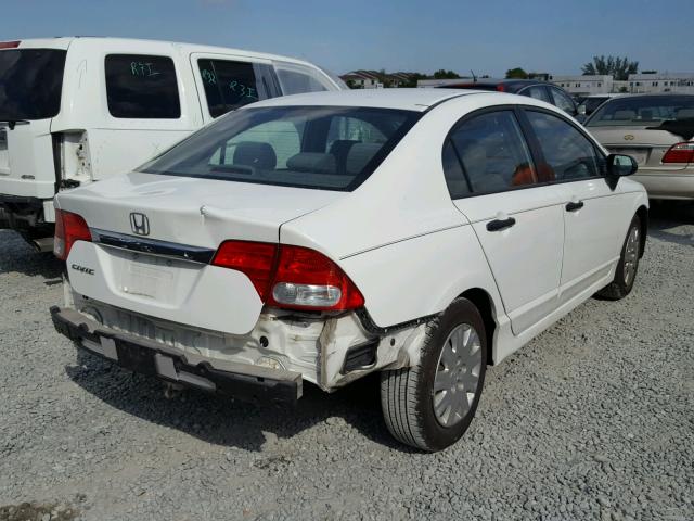 2HGFA1F36AH532608 - 2010 HONDA CIVIC VP WHITE photo 4