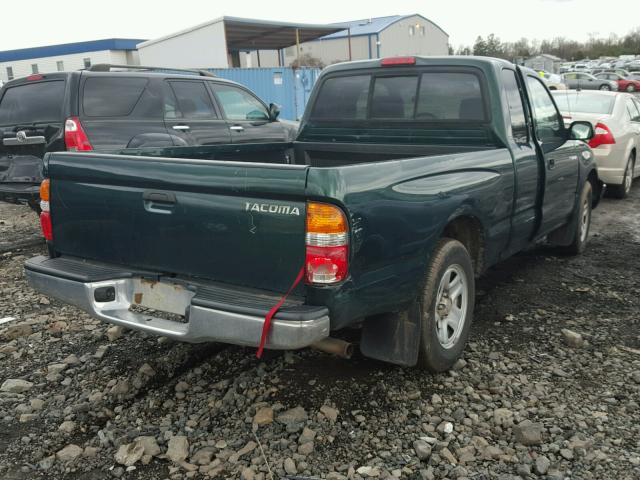 5TEVL52N73Z238936 - 2003 TOYOTA TACOMA XTR GREEN photo 4