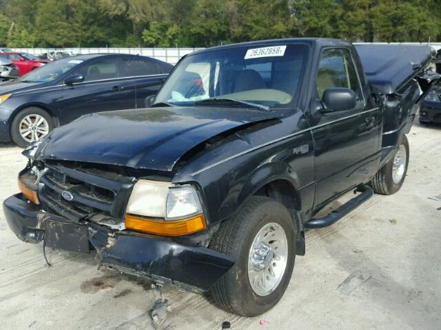 1FTYR10V8XTA39213 - 1999 FORD RANGER BLACK photo 2