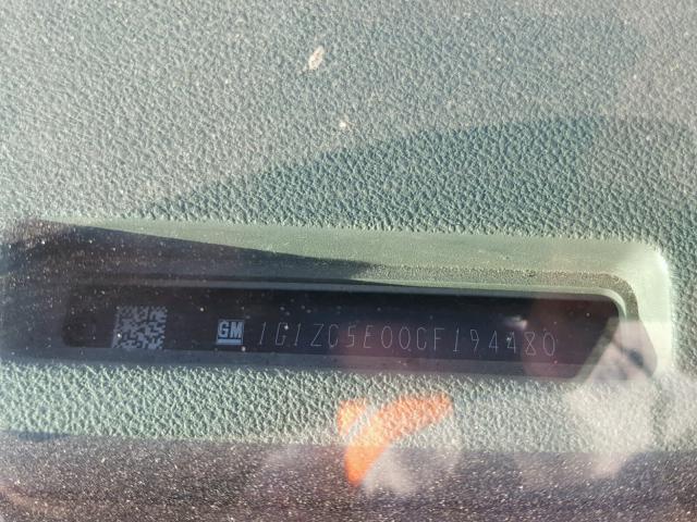 1G1ZC5E00CF194480 - 2012 CHEVROLET MALIBU 1LT 白色 照片 10