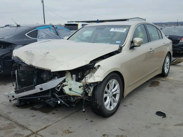 KMHGC4DDXCU178257 - 2012 HYUNDAI GENESIS 3. BEIGE photo 2