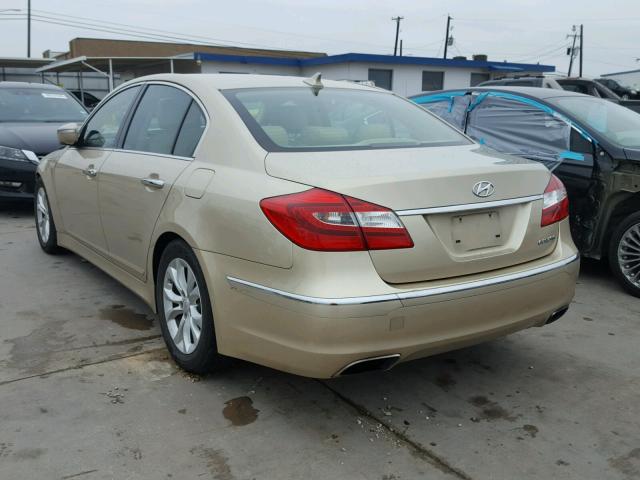 KMHGC4DDXCU178257 - 2012 HYUNDAI GENESIS 3. BEIGE photo 3