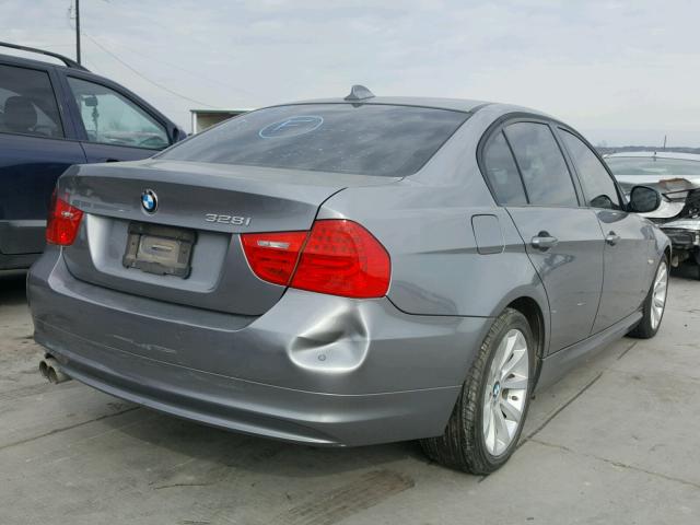 WBAPH7C56BE678522 - 2011 BMW 328 I GRAY photo 4