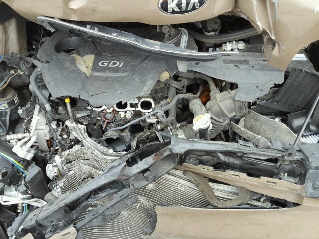 KNDJN2A24F7174199 - 2015 KIA SOUL BROWN photo 7