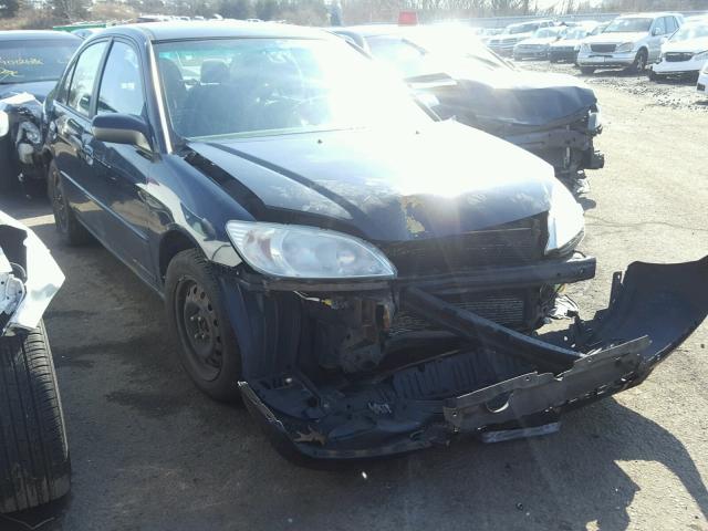 2HGES15545H527702 - 2005 HONDA CIVIC LX BLACK photo 1