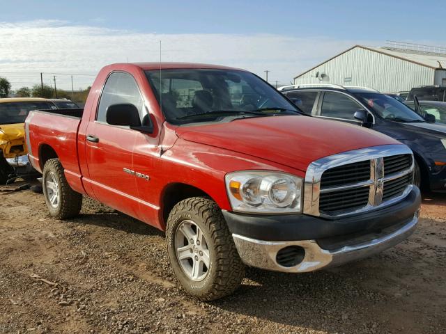 1D7HA16K47J519951 - 2007 DODGE RAM 1500 S RED photo 1