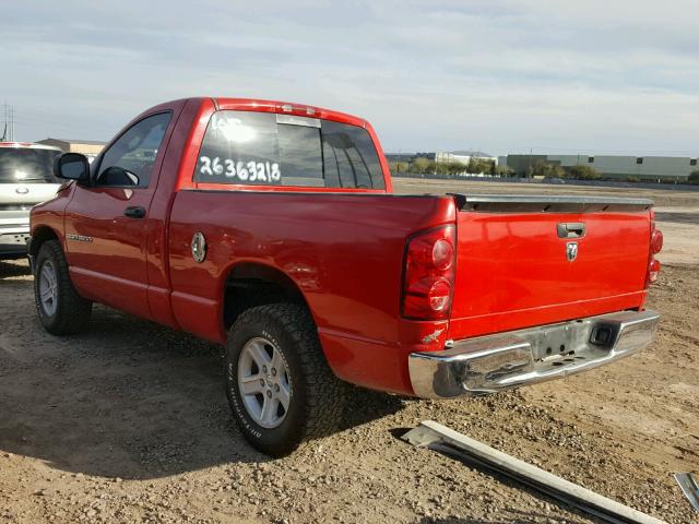 1D7HA16K47J519951 - 2007 DODGE RAM 1500 S RED photo 3