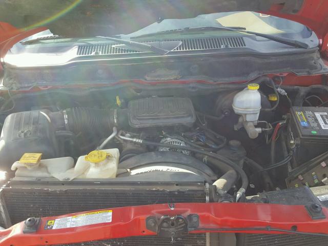 1D7HA16K47J519951 - 2007 DODGE RAM 1500 S RED photo 7