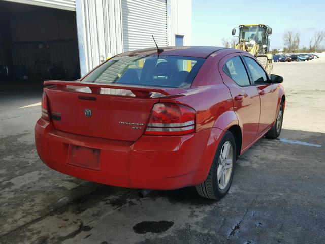 1B3LC56B39N531785 - 2009 DODGE AVENGER SX RED photo 4