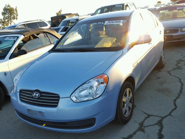 KMHCN4AC0BU615640 - 2011 HYUNDAI ACCENT GLS BLUE photo 2