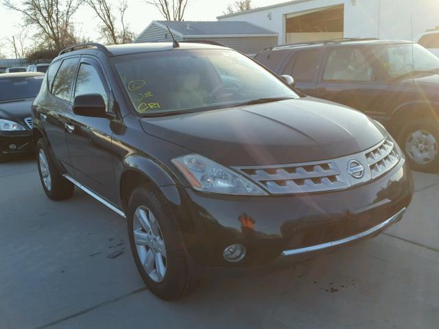 JN8AZ08T46W429578 - 2006 NISSAN MURANO SL BLACK photo 1