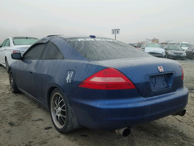 1HGCM816X4A013911 - 2004 HONDA ACCORD EX BLUE photo 3