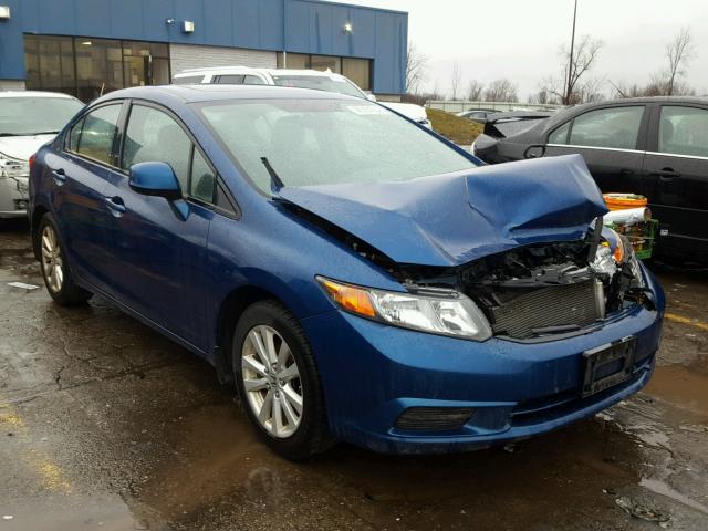 19XFB2F89CE016416 - 2012 HONDA CIVIC EX ლურჯი ფოტო 1