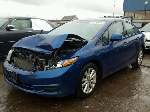 19XFB2F89CE016416 - 2012 HONDA CIVIC EX ლურჯი ფოტო 2