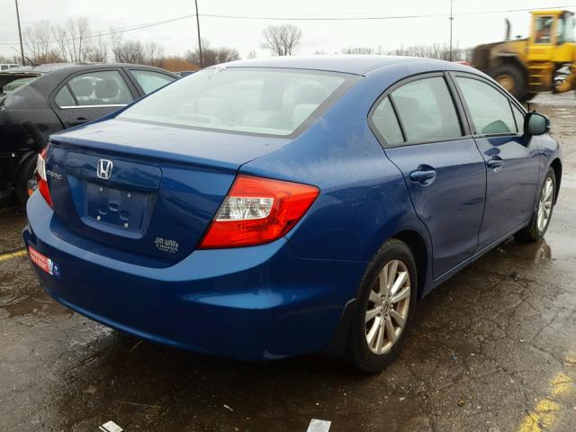 19XFB2F89CE016416 - 2012 HONDA CIVIC EX ლურჯი ფოტო 4