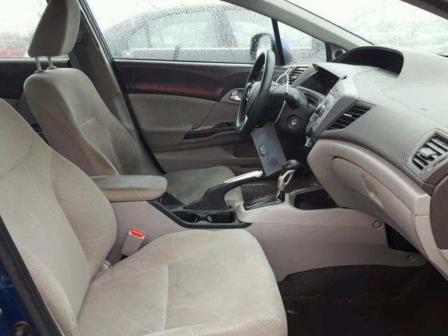 19XFB2F89CE016416 - 2012 HONDA CIVIC EX ლურჯი ფოტო 5