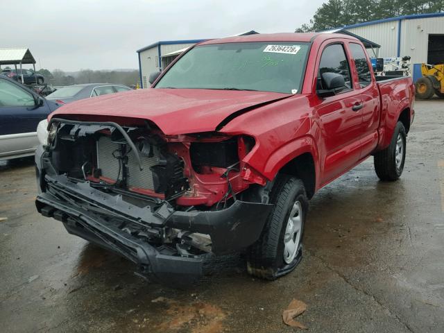 5TFRX5GN0GX071847 - 2016 TOYOTA TACOMA ACC RED photo 2