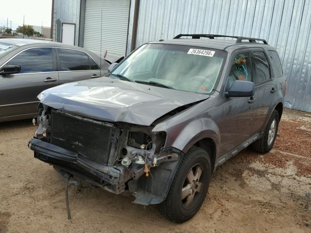 1FMCU0DG2AKB89664 - 2010 FORD ESCAPE XLT GRAY photo 2