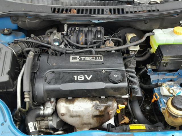 KL1TG56667B112387 - 2007 CHEVROLET AVEO LT BLUE photo 7