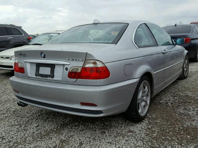 WBABN53432PH01969 - 2002 BMW 330 CI GRAY photo 4