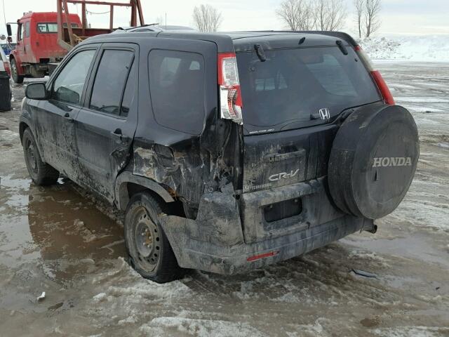 JHLRD78836C805886 - 2006 HONDA CR-V EX BLACK photo 3