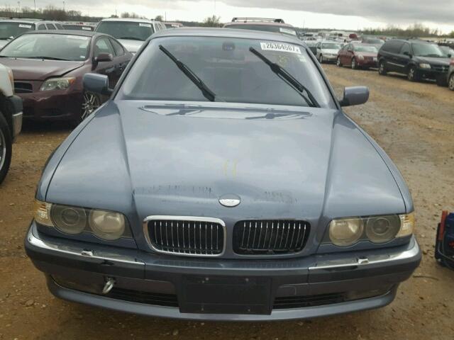 WBAGG83421DN84304 - 2001 BMW 740 I AUTO BLUE photo 7