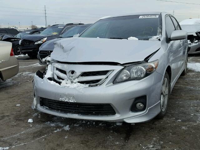 5YFBU4EE5CP052260 - 2012 TOYOTA COROLLA BA SILVER photo 2