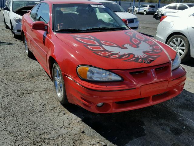 1G2NW12EX1M541574 - 2001 PONTIAC GRAND AM G RED photo 1