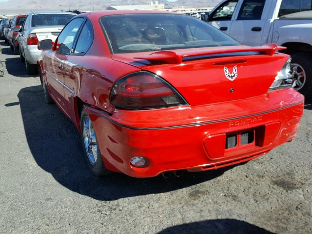 1G2NW12EX1M541574 - 2001 PONTIAC GRAND AM G RED photo 3