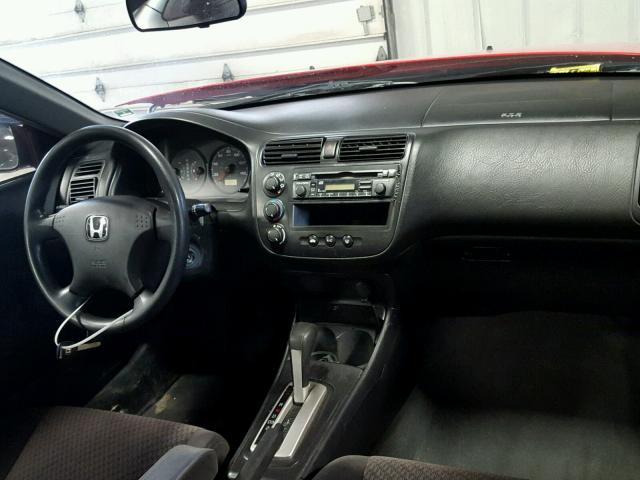 1HGEM22185L067013 - 2005 HONDA CIVIC DX V RED photo 9