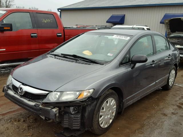 19XFA163X9E027211 - 2009 HONDA CIVIC VP GRAY photo 2