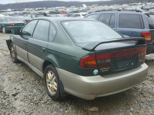 4S3BE6860Y7206427 - 2000 SUBARU LEGACY OUT GREEN photo 3