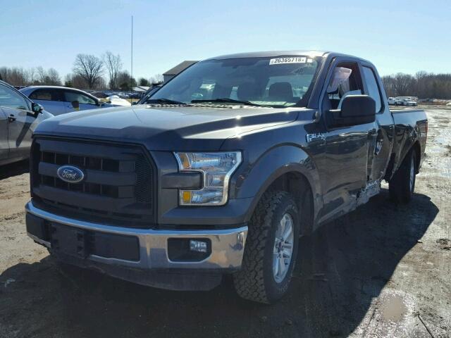 1FTEX1C84GFB02661 - 2016 FORD F150 SUPER GRAY photo 2